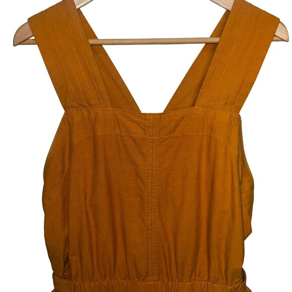 Everlane Womens Jumpsuit Organic Cotton Rust Size 6 Relaxed Fit Casual Wear - Picture 4 of 14